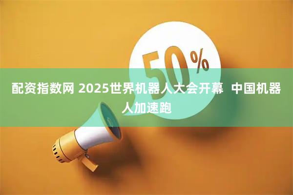 配资指数网 2025世界机器人大会开幕  中国机器人加速跑